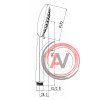 Лейка душевая Lemark LM0616C, 6-функциональная