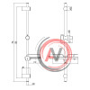 Стойка для душа Lemark LM3775GM с полочкой