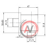 Подключение для душевого шланга Lemark LM5883CW