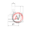 Лейка Lemark LM8023C для верхнего душа, 1-функциональная