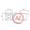 Крепление настенное Lemark LM8082C фиксированное для лейки