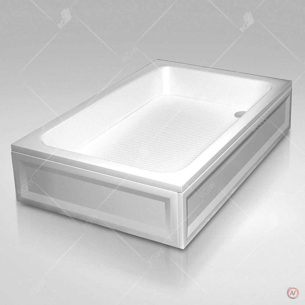 Душевой поддон 70*90*15 h 27 RGW B/CL-S-A /Прямоуг Ø60 Акриловый (FW5-5)