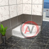 Душевой поддон 90*90*15 h27 RGW BT/CL-S-A /Трапеция Ø60 Акриловый (FW5-5)
