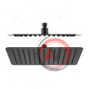 Верхний душ RGW SP-82-25 B Квадрат/Черный 25*25