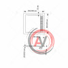 Душевой поддон 80*80*2,5 RGW STM-088W Белый/Квадрат Каменный (решётка хром)