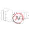 Душевая перегородка 90*200 RGW WA-11-B Чёрный/Прозрачное(Принт)/8 мм (880-900) (Easy)