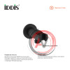 Выход для шланга с держателем для лейки, черный, IDDIS, 003BL01i62