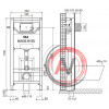 Инсталляция OLI 120 (0500*1150*0126) fast-fit, механическая, OLI