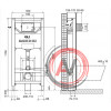 Инсталляция OLI 120 PLUS (0500*1150*0126), механическая, OLI