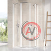 Душевой уголок четверть круга Ravak Chrome CSKK4 90x90 см белый профиль, прозрачное стекло 3Q170100Z1