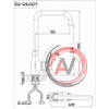 Смеситель для кухни D&K Bayern.Arbeo DA1242401 высокий хром