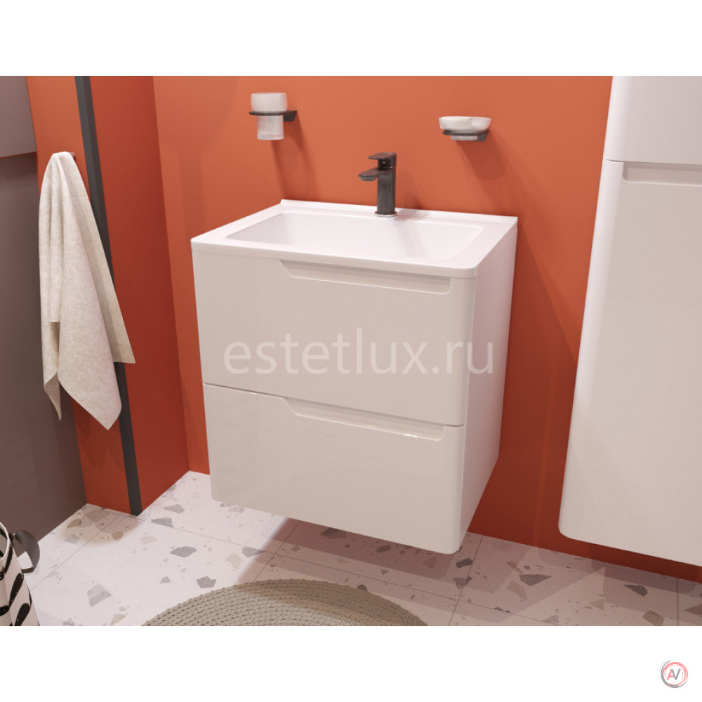 Комплект мебели Kare Luxe 600х450 подвесной 2 ящика (ШхГхВ) 598х446х607