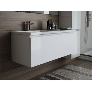 Комплект мебели Dallas Luxe 1100х482 левосторонний подвесной 1 ящик (ШхГхВ) 1092х476х430