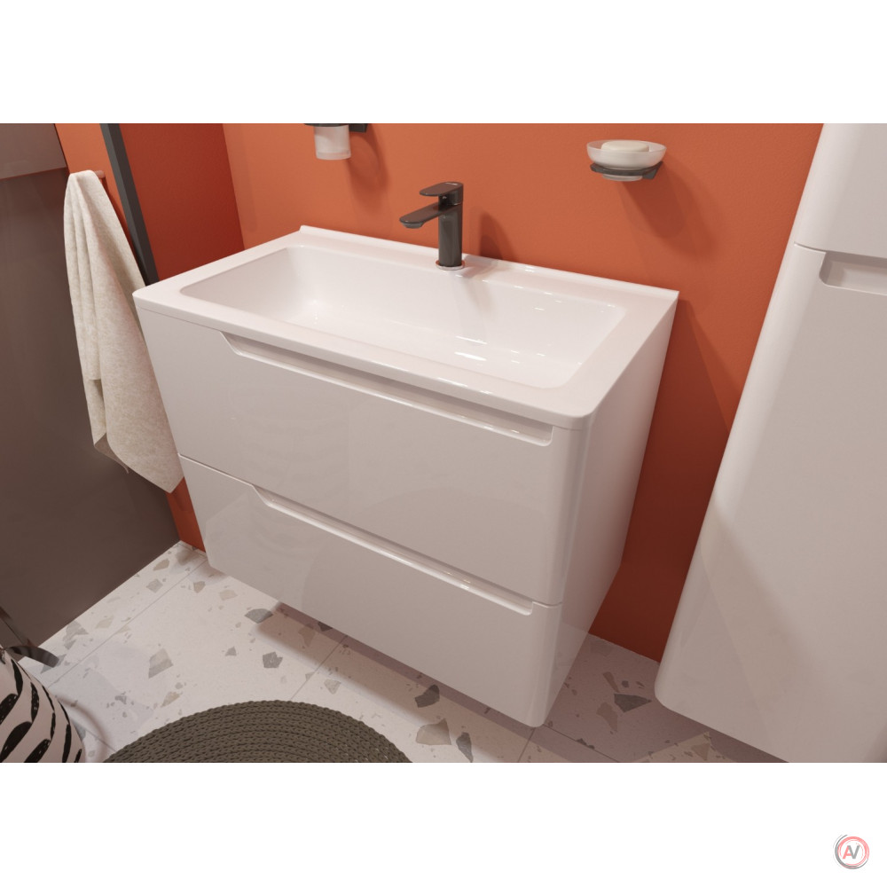 Комплект мебели Kare Luxe 800х450 подвесной 2 ящика (ШхГхВ) 798х446х607