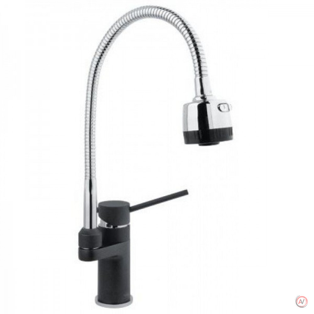 Смеситель для кухни Timo Saona 2308F Anthracite с гибким изливом