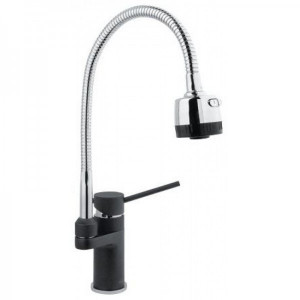 Смеситель для кухни Timo Saona 2308F Anthracite с гибким изливом