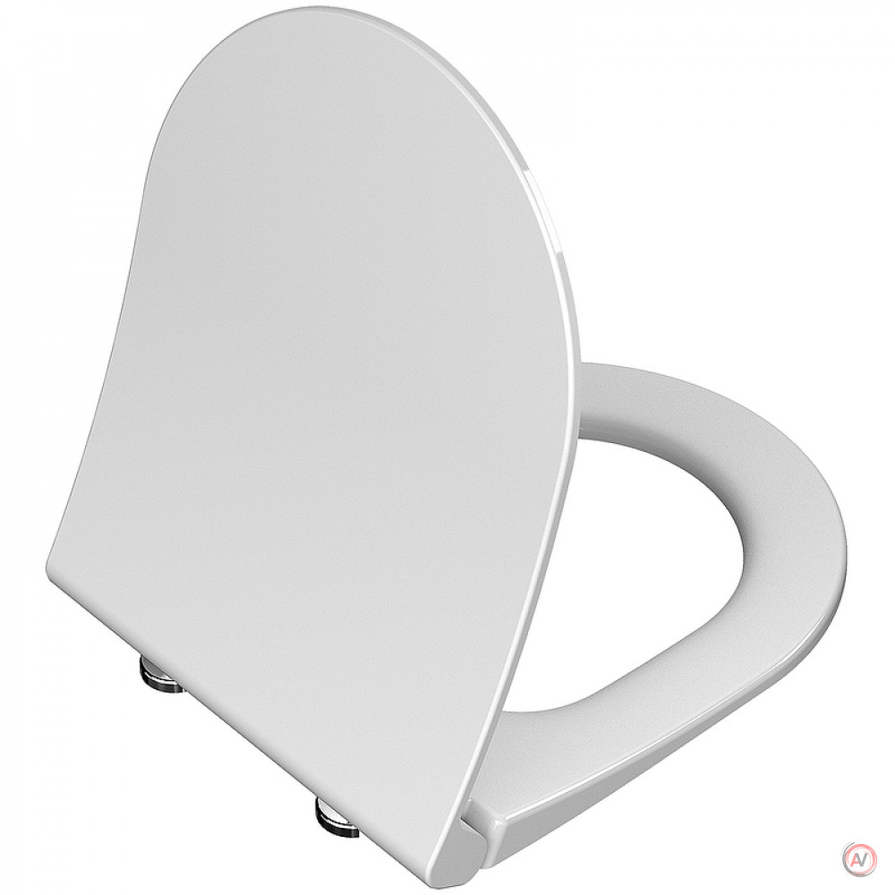 Универсальное тонкое сиденье MODEL 2 - круглое (DUROPLAST, SOFT-CLOSING, DETACHABLE METAL HINGE, TOP FIXING) PROMO - ACTION