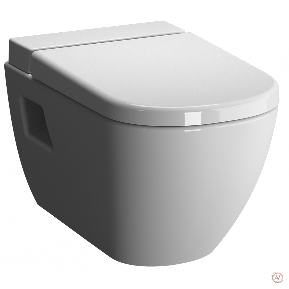 Подвесной безободковый унитаз D-Light Rim-ex с бачком для чистящей жидкости VitrA fresh