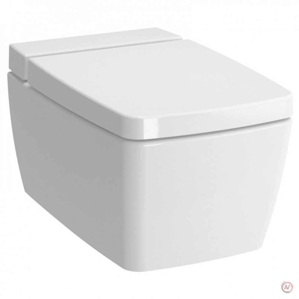 Подвесной унитаз Metropole 56 см с функциями VitrAflush и VitrAfresh безободковый, с емкостью для чистящей жидкости