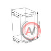 Ammer WB-370-L Плетеная корзина для белья с крышкой