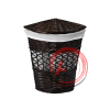Salm WB-270-L Плетеная корзина для белья с крышкой