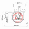 Wern 4202L Смеситель для ванны с длинным изливом