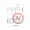 Wern K-2589 Держатель стакана и дозатора