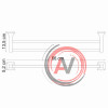 Wern K-2540 Держатель полотенец двойной