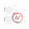 Wern K-2559 Держатель туалетной бумаги и освежителя