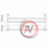 Leine K-5040 Держатель полотенец двойной