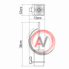 Exter K-5227 Щетка для унитаза подвесная