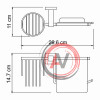 Lippe K-6559 Держатель туалетной бумаги и освежителя