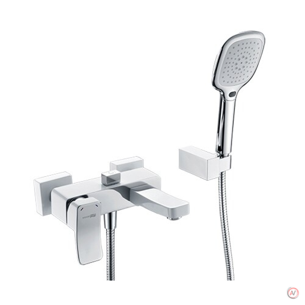 Aller 1061WHITE Смеситель для ванны с коротким изливом