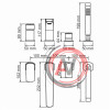 Salm 2755 Смеситель на борт ванны, 4 отверстия