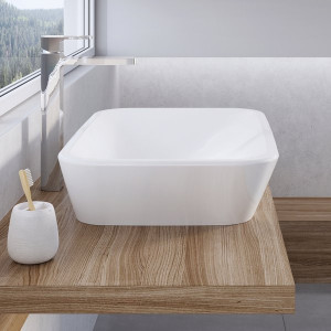 Умывальник накладной керамический Ravak Ceramic 600 R прямоугольный XJX01160002