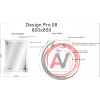 Зеркало LED 080 design pro 60x85 с подсветкой часы с антизапотеванием прямоугольное