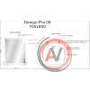 Зеркало LED 080 design pro 70x85 с подсветкой часы с антизапотеванием прямоугольное