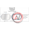 Зеркало LED 090 design 100x60 с подсветкой с антизапотеванием овальное