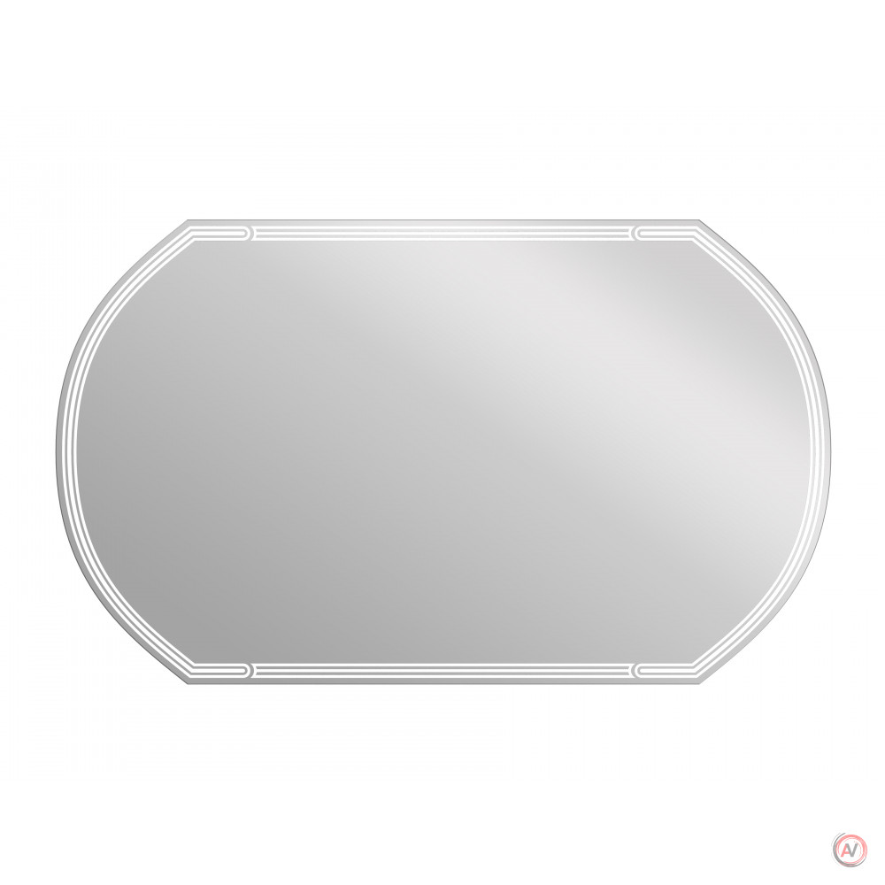 Зеркало LED 090 design 100x60 с подсветкой с антизапотеванием овальное