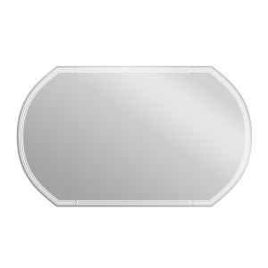 Зеркало LED 090 design 100x60 с подсветкой с антизапотеванием овальное