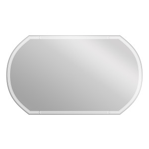 Зеркало LED 090 design 120x70 с подсветкой с антизапотеванием овальное
