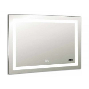 Зеркало с LED подсветкой Адель 800х600 - 3 DORATIZ 2711.906, подогрев, часы, сенсорный выключатель с функцией плавного диммирования