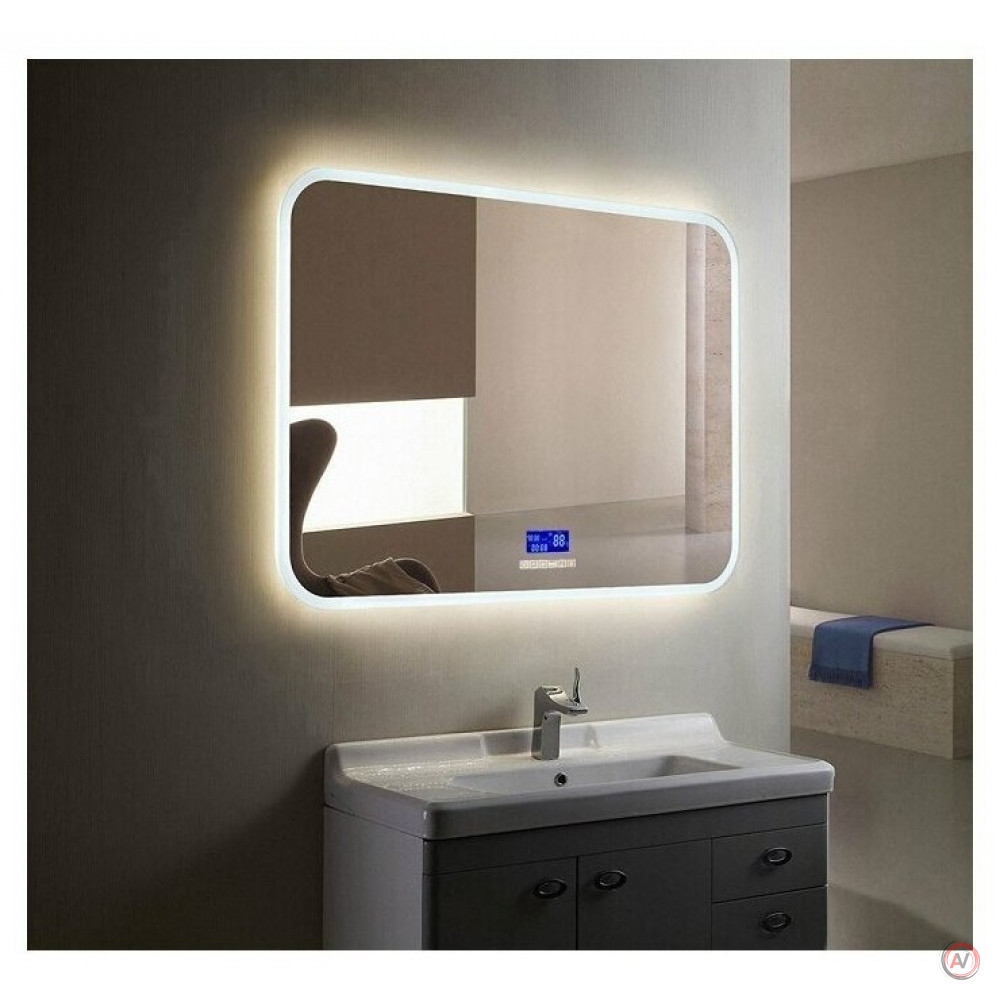 Зеркало с LED подсветкой Ева 800х680 - 6 DORATIZ 2711.921, модуль мфм, подогрев, сенсорный выключатель с функцией плавного диммирования