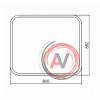 Зеркало с LED подсветкой Ева 800х680 DORATIZ 2711.922, сенсорный выключатель с функцией плавного диммирования