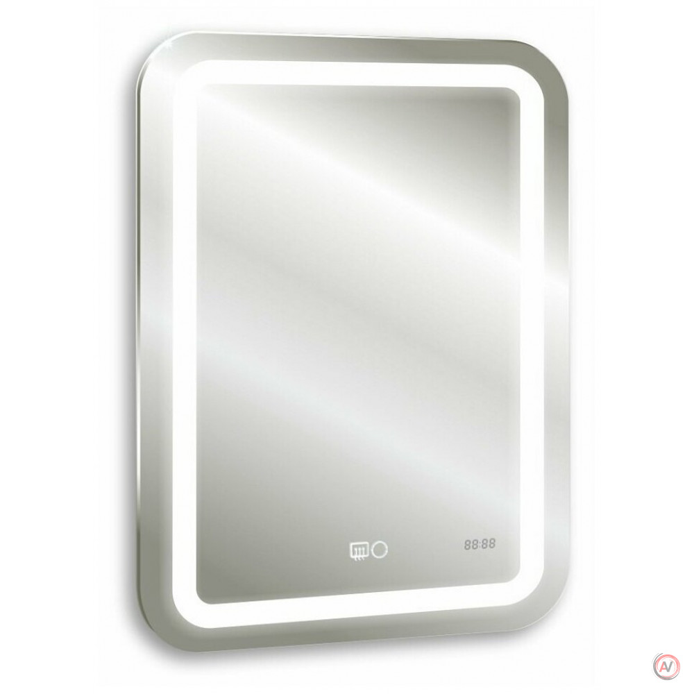 Зеркало с LED подсветкой Марта 550х800 - 3 DORATIZ 2711.908, подогрев, часы, сенсорный выключатель с функцией плавного диммирования