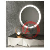 Зеркало с LED подсветкой Миа d770 - 3 DORATIZ 2711.915, подогрев, часы, сенсорный выключатель с функцией плавного диммирования