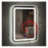 Зеркало с LED подсветкой Марта 550х800 - 6 DORATIZ 2711.909, модуль мфм, подогрев, сенсорный выключатель с функцией плавного диммирования
