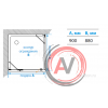 Душевое ограждение Aquaton Lax SQR L квадратное 90х90х200 1AX017SSXX000