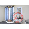 Душевая кабина Deto EM1511LN без крыши