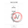 ELISABETTA Ведро мусорное 5 л. на подставке, D35, H60 cм, бронза